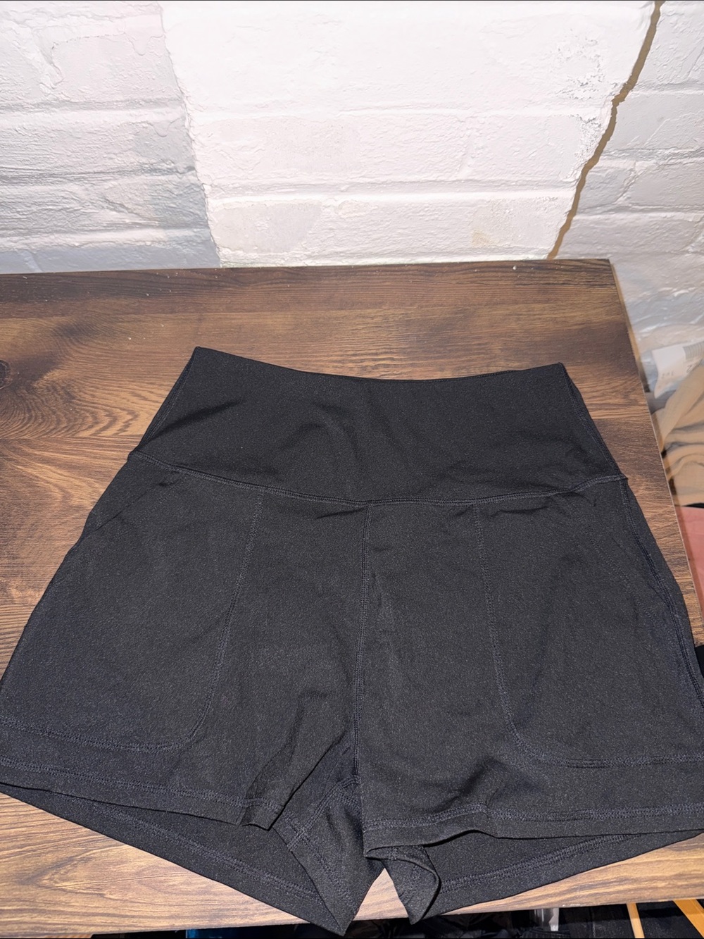 Black High-Waist Women’s Athletic Shorts